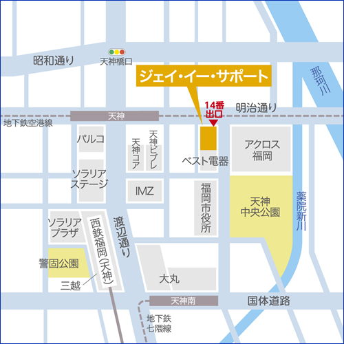 福岡支店地図