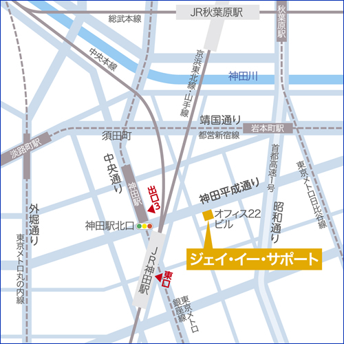 東京支店地図